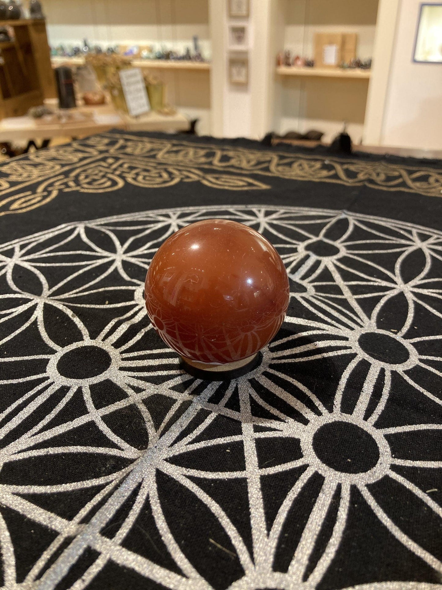 Carnelian Sphere (170g) - Crystals By Astraea