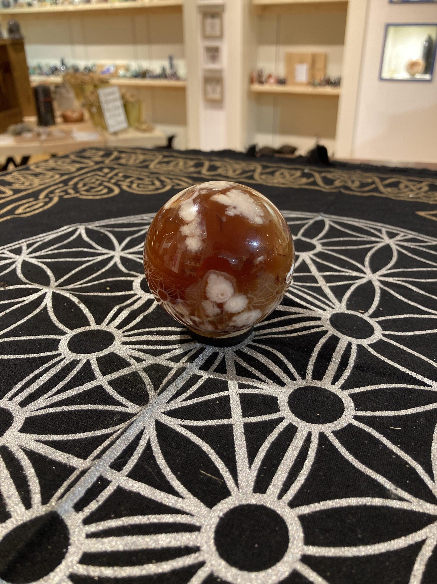 Carnelian Sphere (310g) - Crystals By Astraea