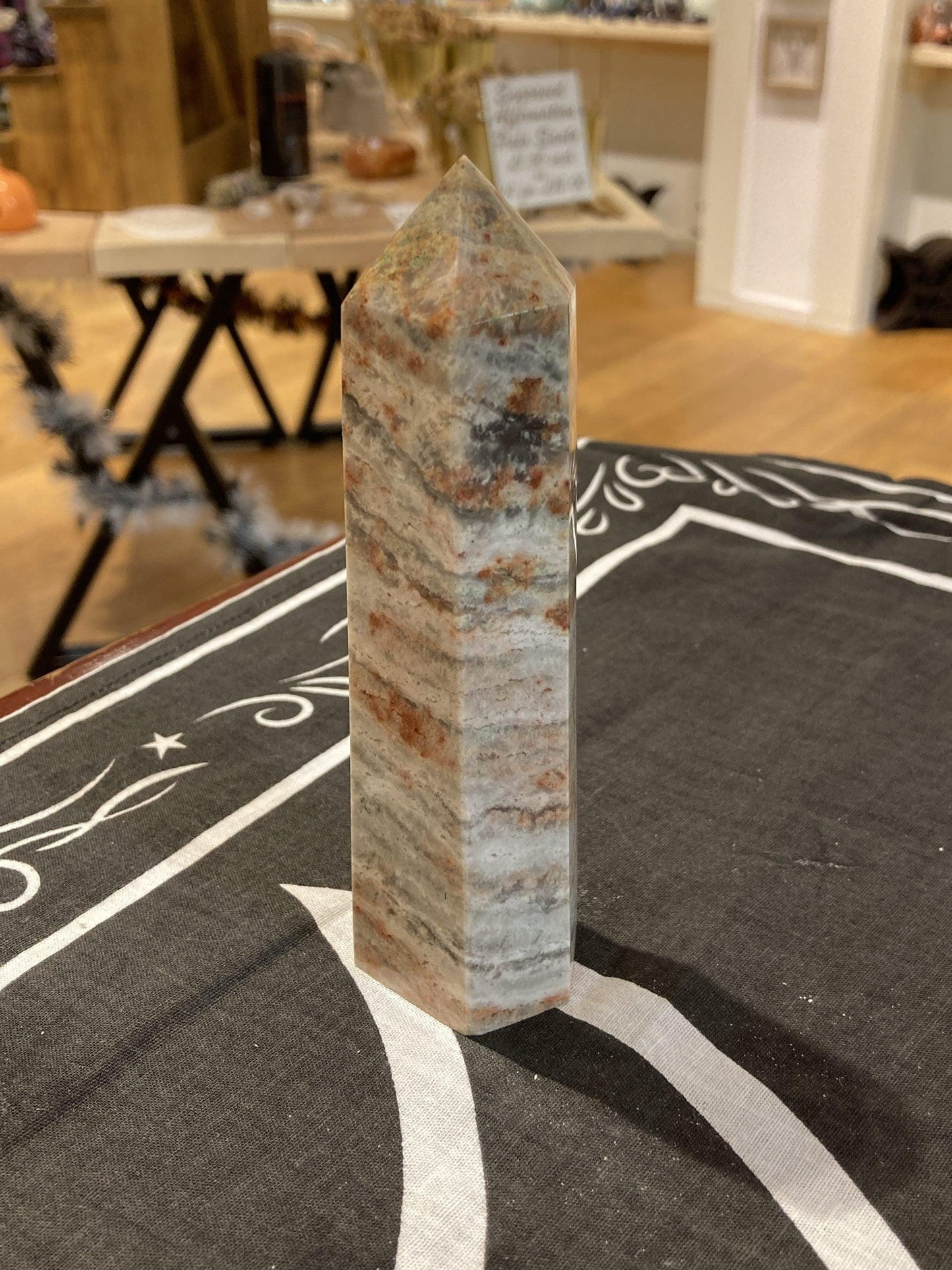 Crazy Lace Agate Tower (265g) - Crystals By Astraea