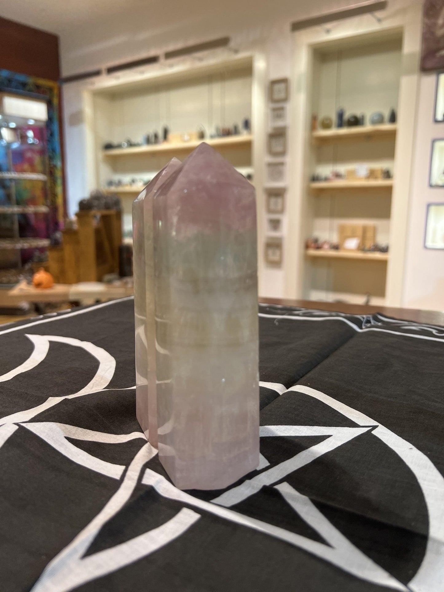 Flourite Twin Tower (1.1kg) - Crystals By Astraea