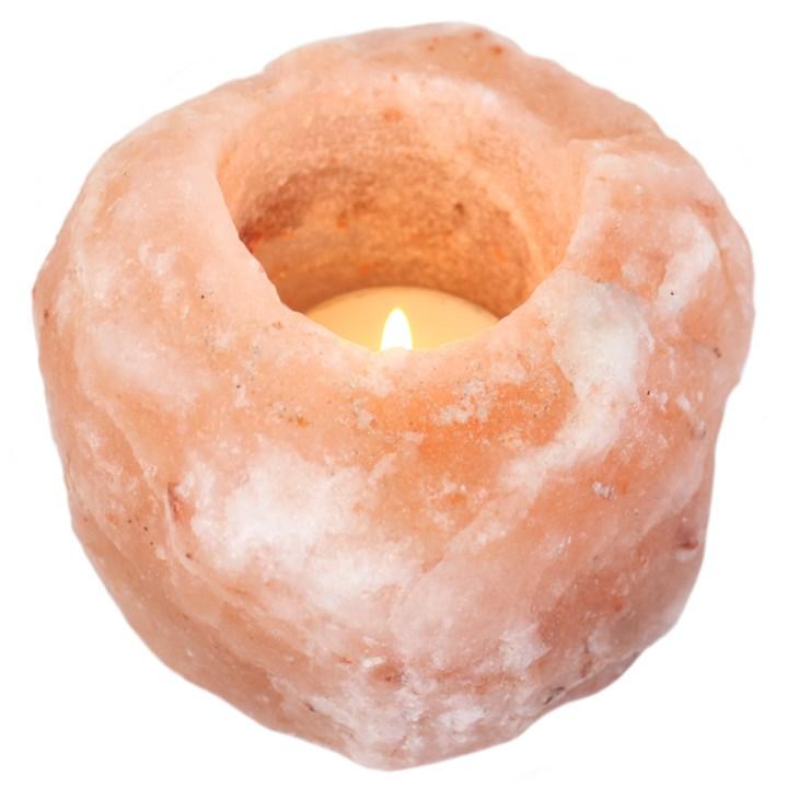 Himalayan Salt Tea Light Holder - Crystals By Astraea