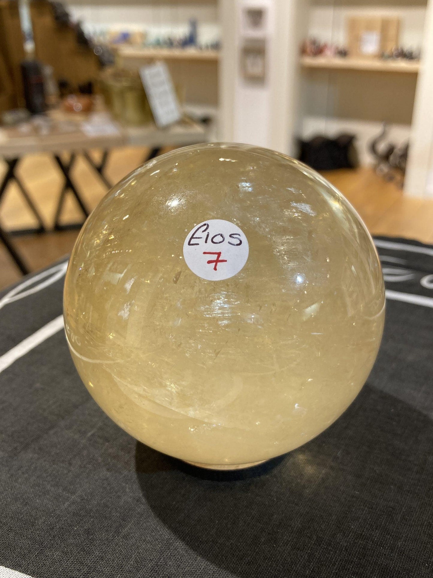 Honey Calcite Sphere (750g) - Crystals By Astraea