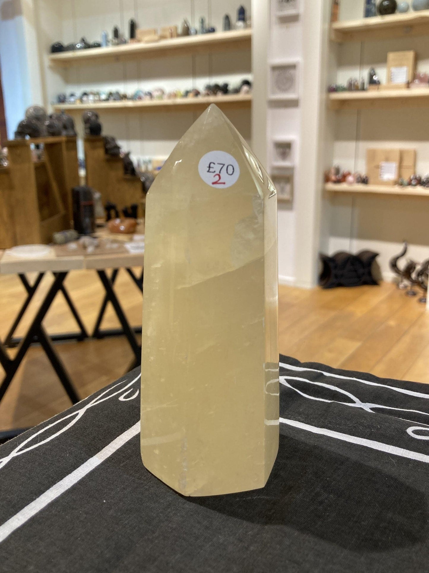 Honey Calcite Tower (515g) - Crystals By Astraea