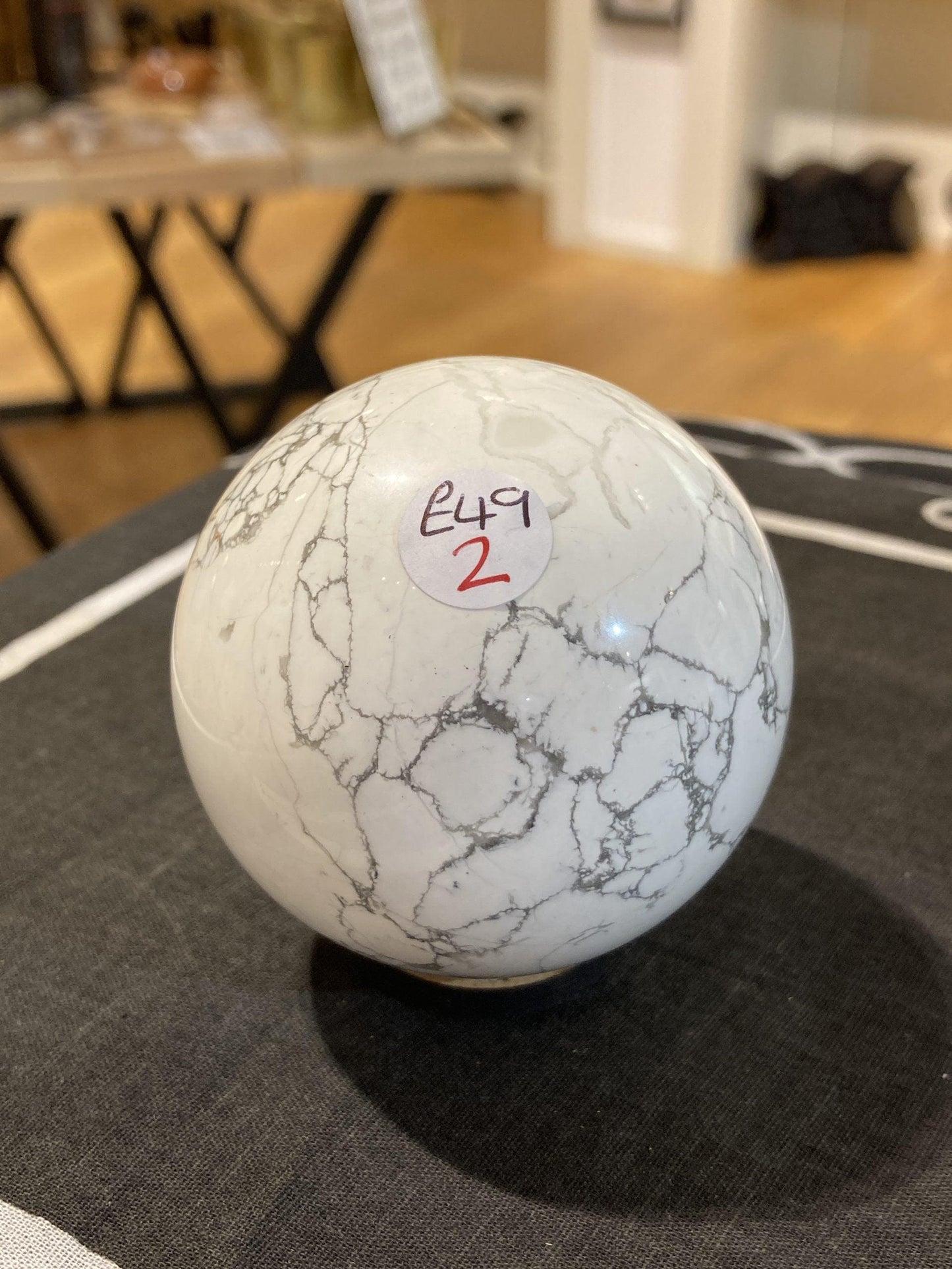 Howlite Sphere ( 350g) - Crystals By Astraea