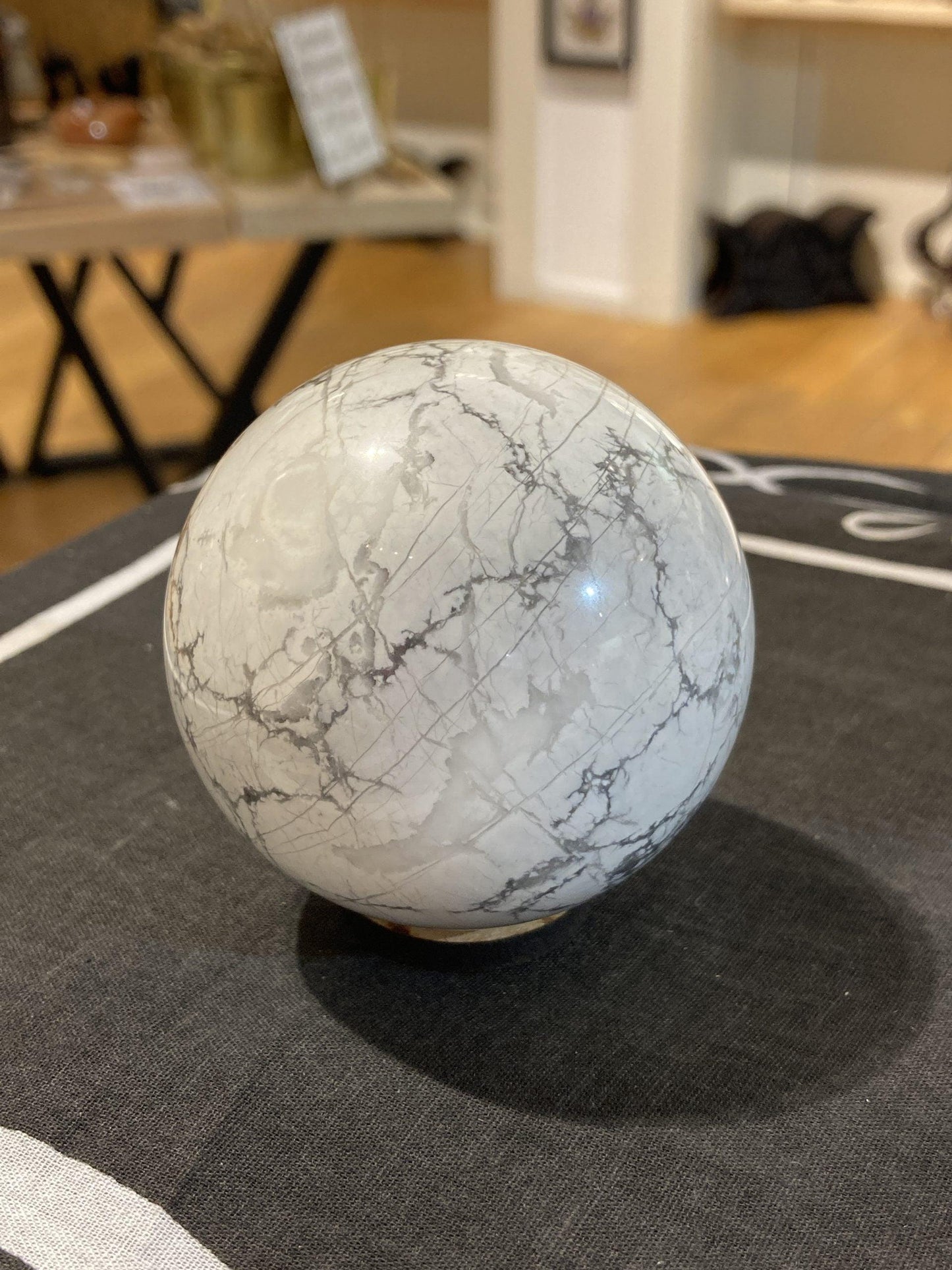 Howlite Sphere ( 390g) - Crystals By Astraea