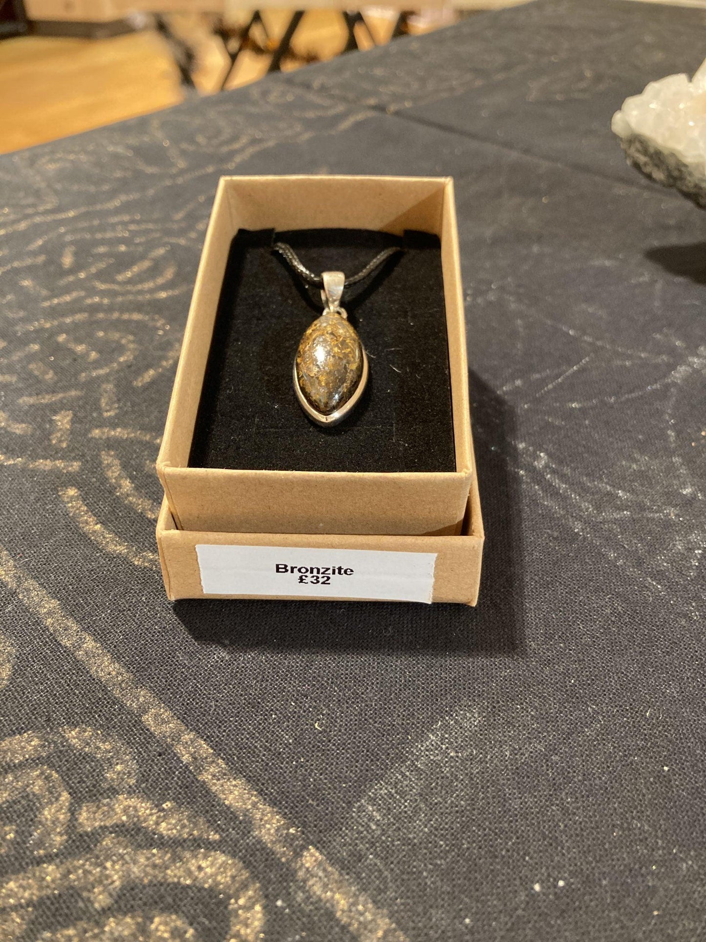 Bronzite Pendant (Silver) - Crystals By Astraea