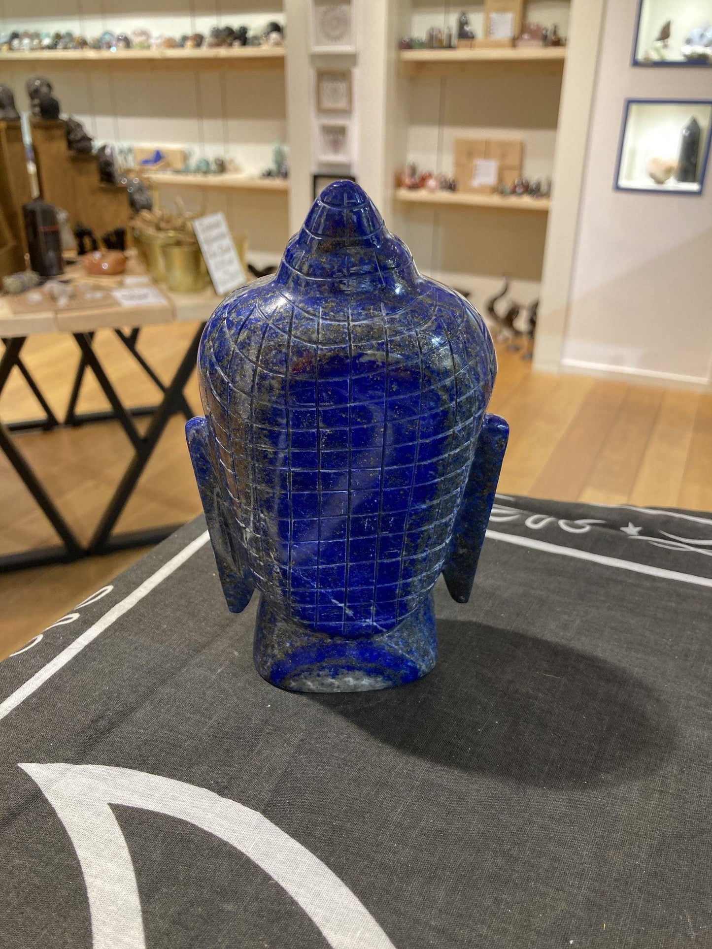 Lapis Lazuli HandCarved Buddha Head (1.2kg) - Crystals By Astraea