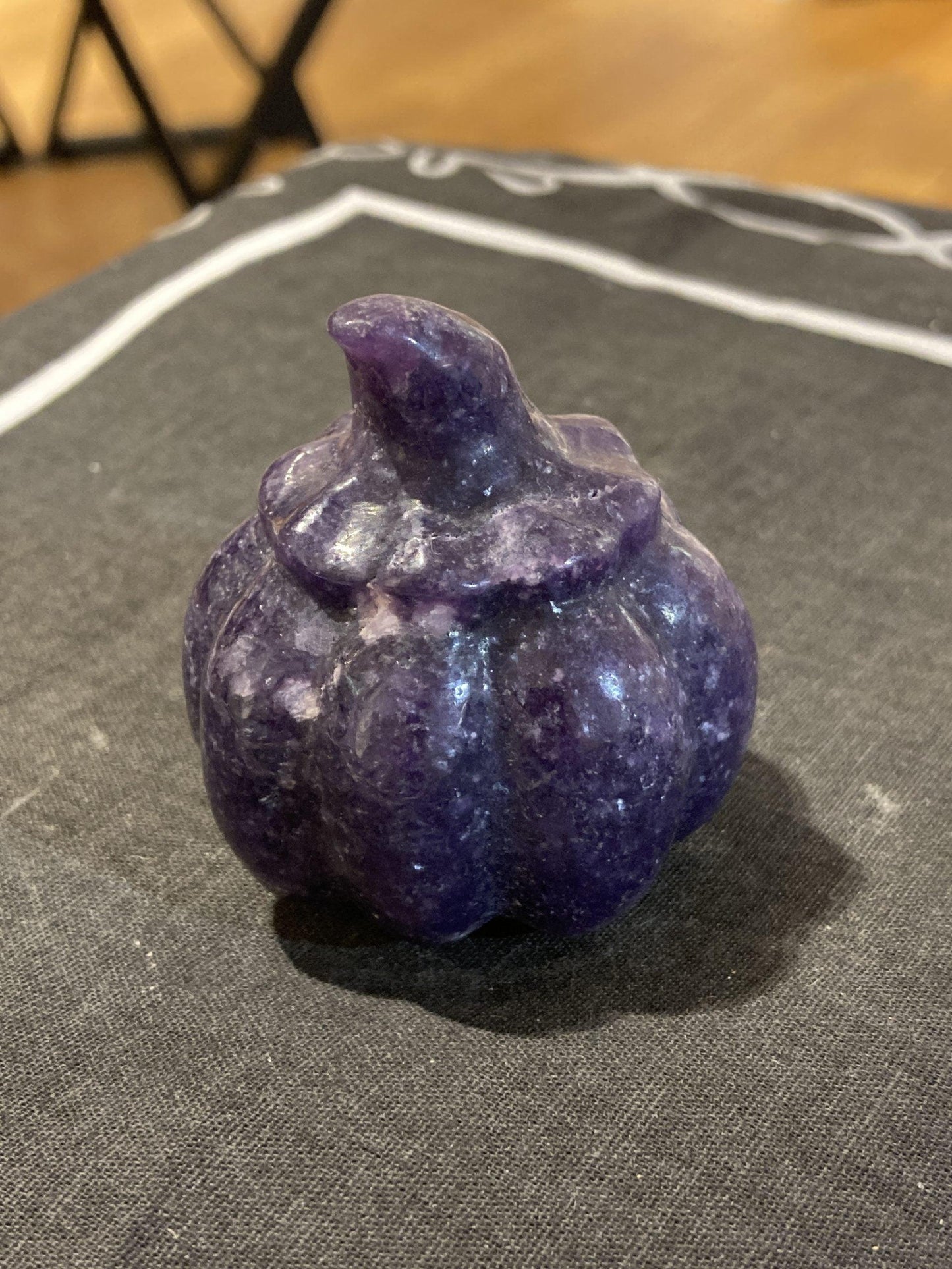 Lepidolite Pumpkin (120g) - Crystals By Astraea