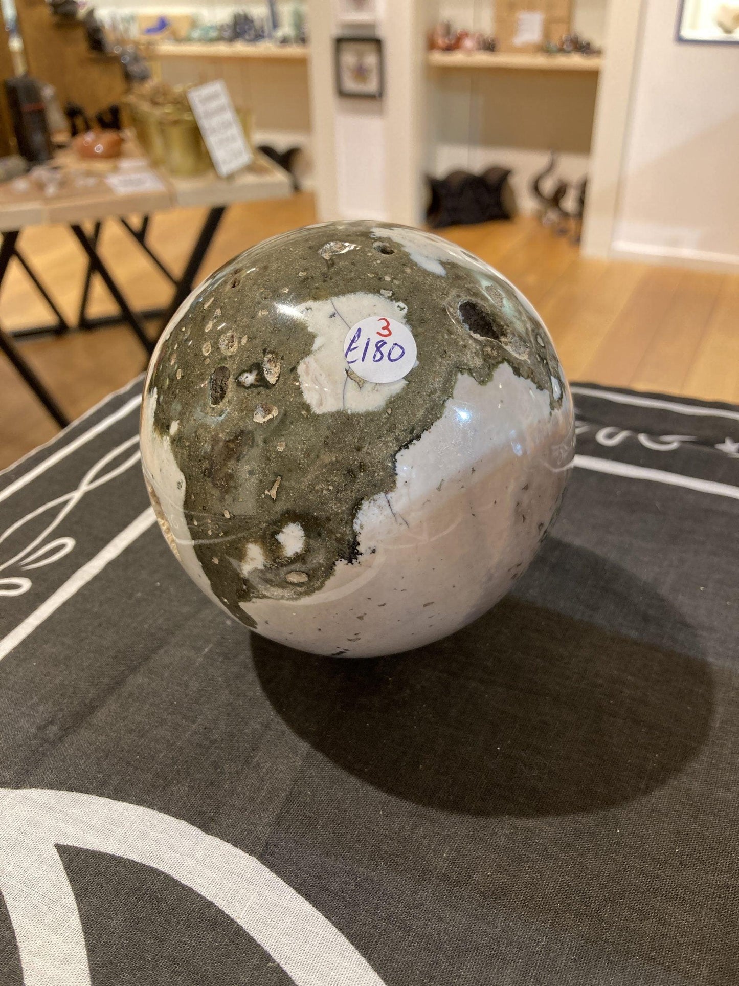 Moss Agate Sphere (1.2kg) - Crystals By Astraea