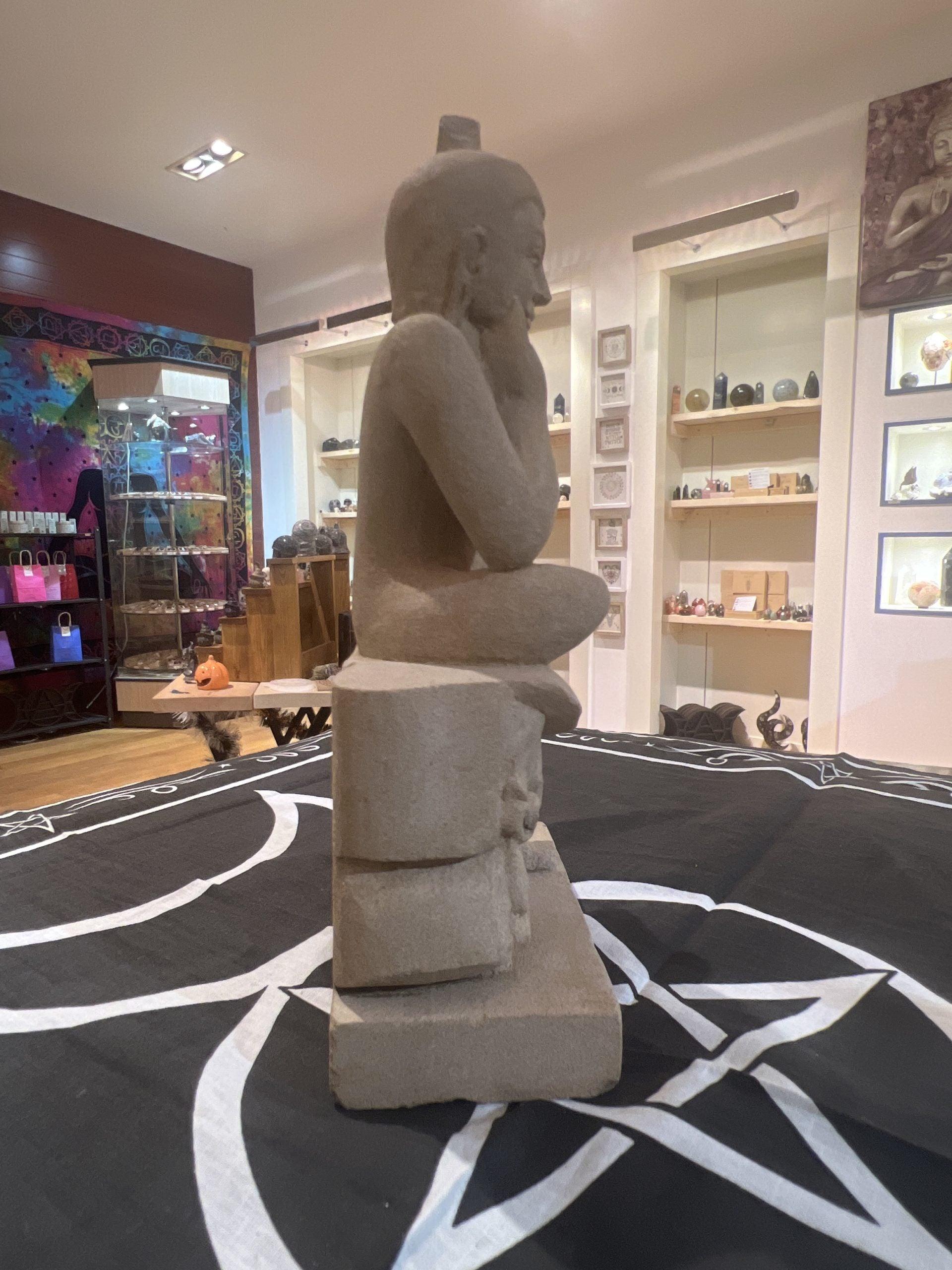 Sandstone Buddha Handcarved (2.4kg) - Crystals By Astraea