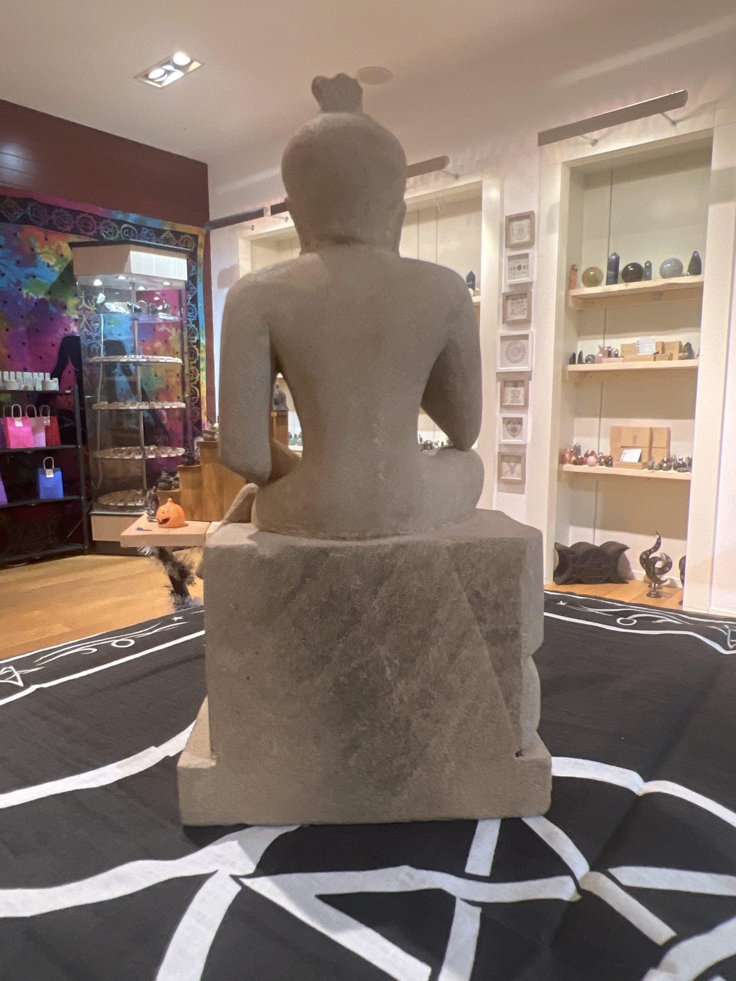 Sandstone Buddha Handcarved (2.4kg) - Crystals By Astraea