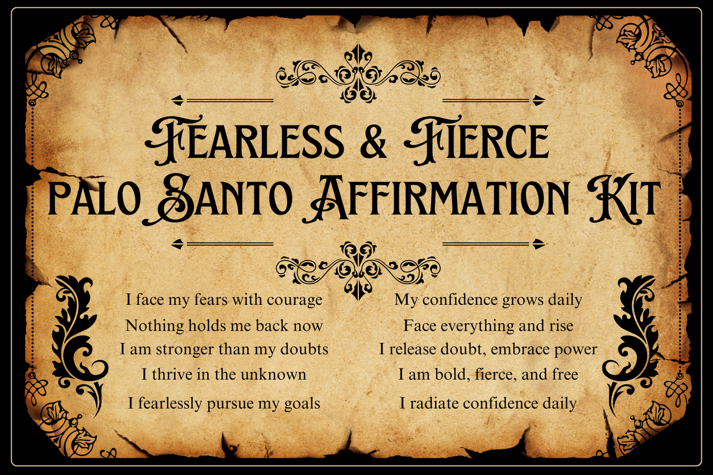 Fearless & Fierce – Confidence & Strength Affirmation Kit