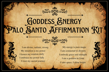 Goddess Energy – Divine Feminine Power Affirmation Kit