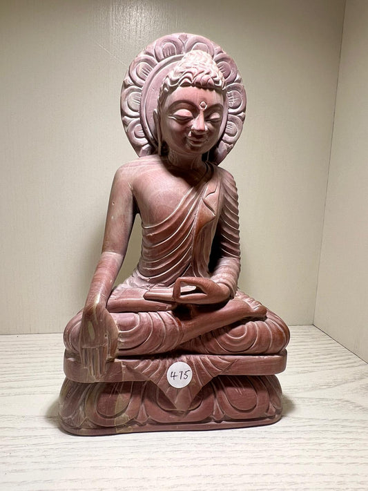 Hand Carved Soft Stone Buddha