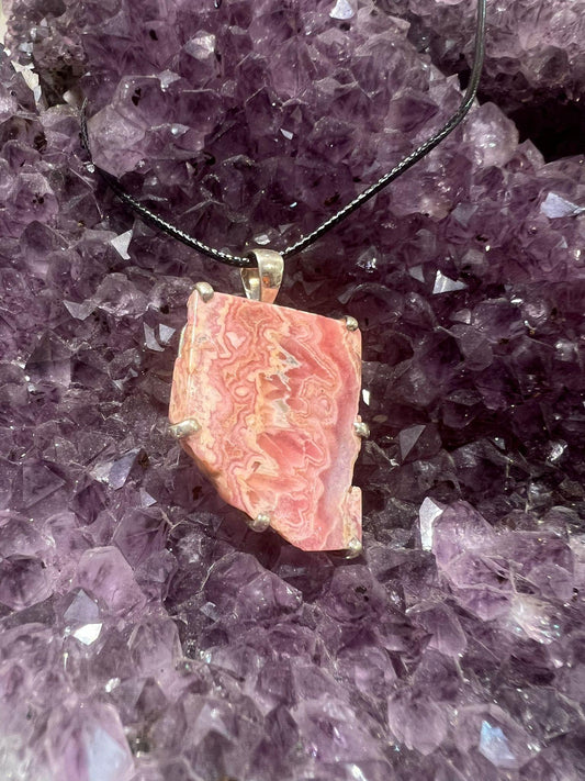 Rhodochrosite Pendant - Crystals By Astraea