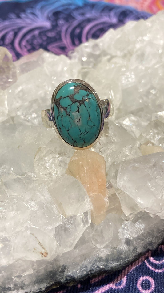 Turquoise Ring ( Size P )