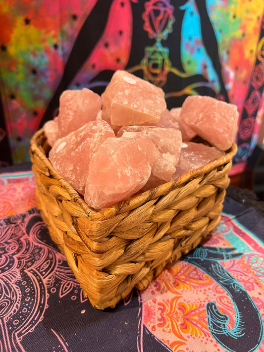 Raw Rose Quartz Chunks - Crystals By Astraea