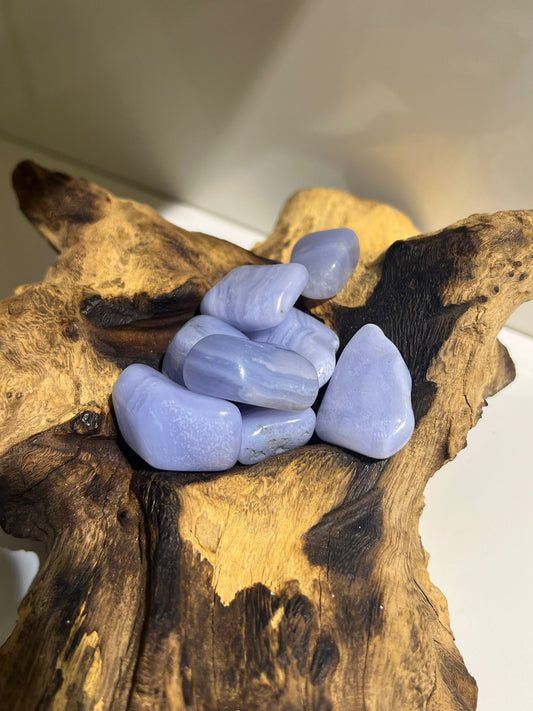 Blue Lace Agate - Tumble Stone