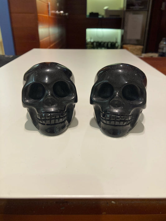 Black Obsidian Skulls