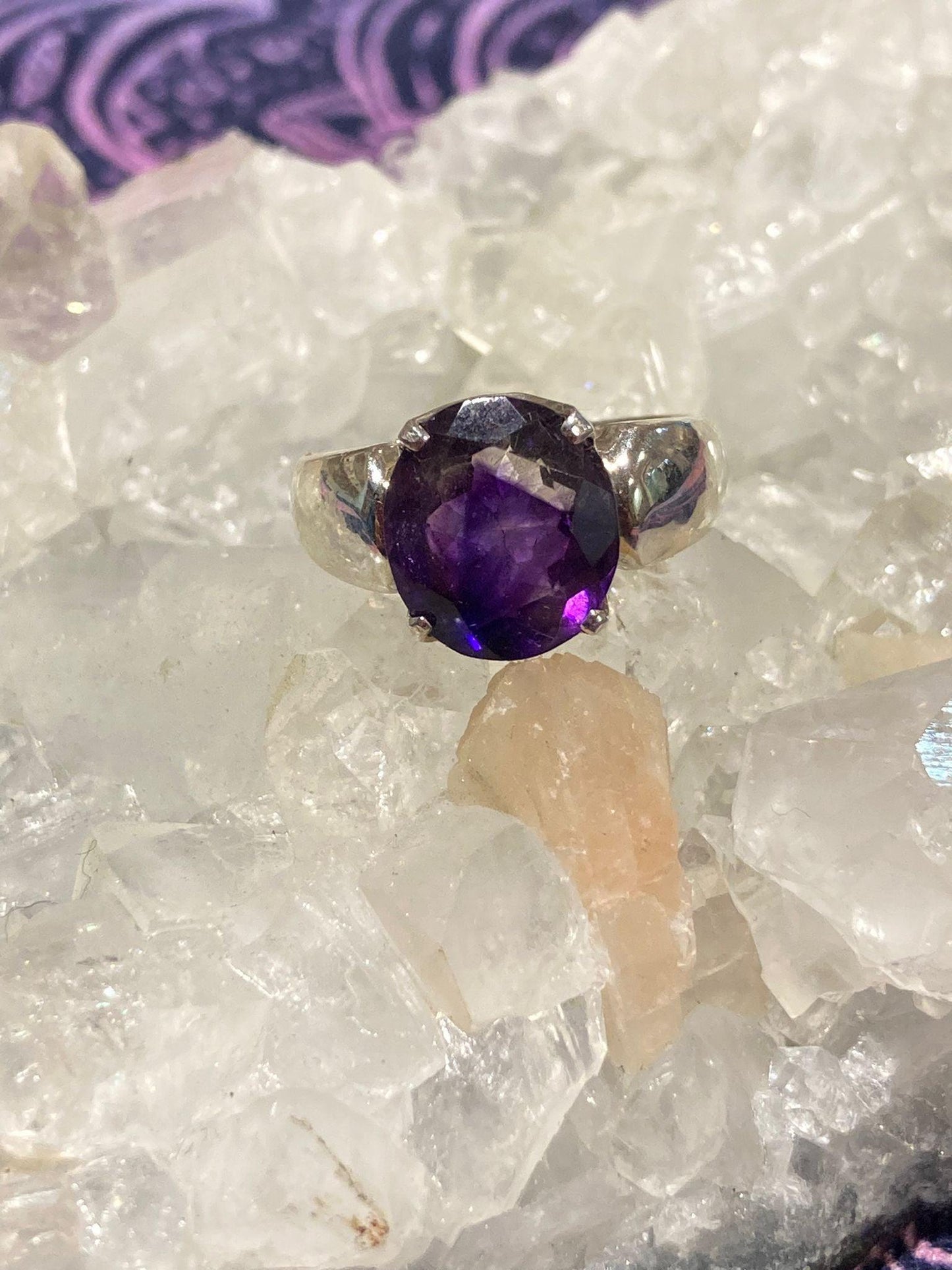 Amethyst Ring ( Size Q ) - Crystals By Astraea