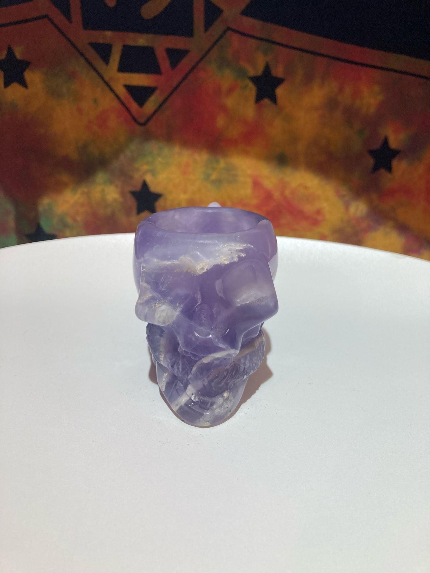 Amethyst Skull ( 325g ) - Crystals By Astraea