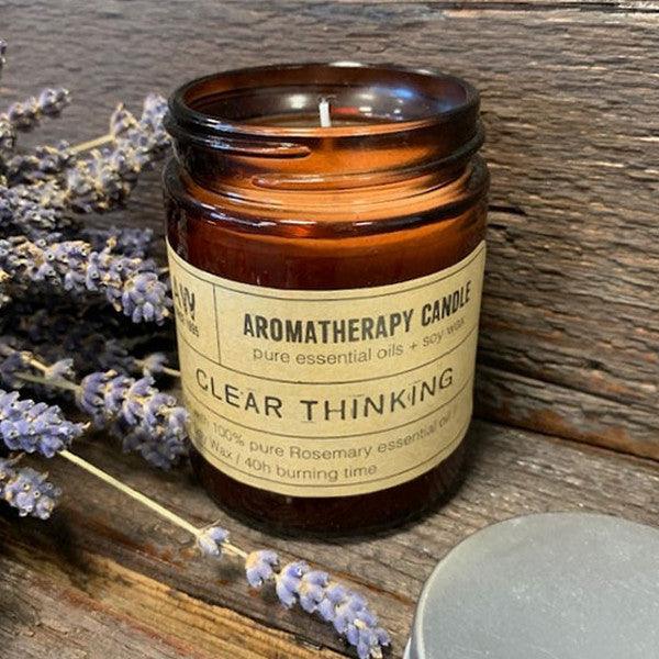 Aromatherapy Candle - Clear Thinking - Crystals By Astraea