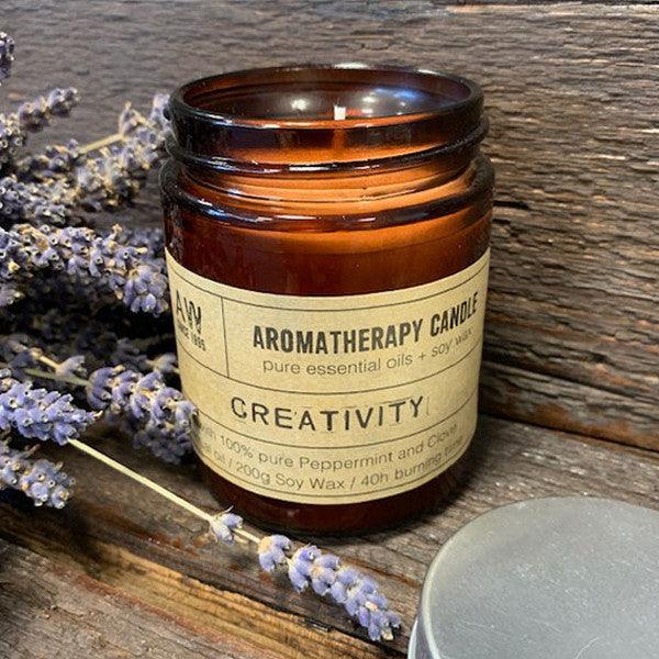 Aromatherapy Candle - Creativity - Crystals By Astraea