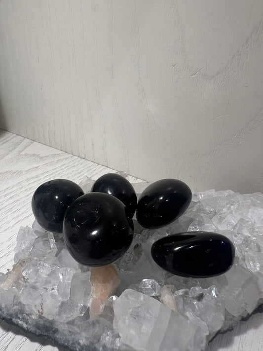 Black Tourmaline - Tumble Stone - Crystals By Astraea