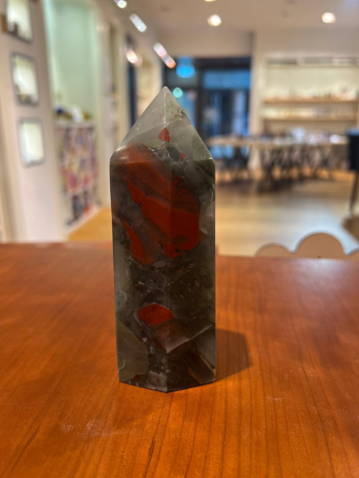 Bloodstone Tower ( 410g ) - Crystals By Astraea