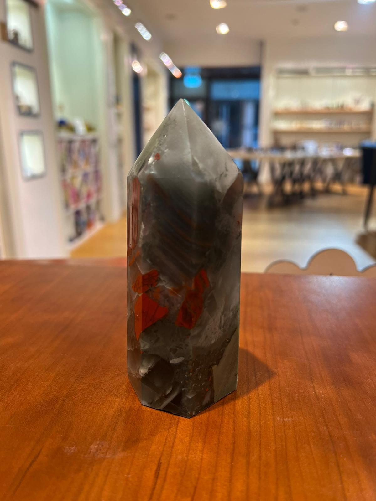 Bloodstone Tower ( 410g ) - Crystals By Astraea