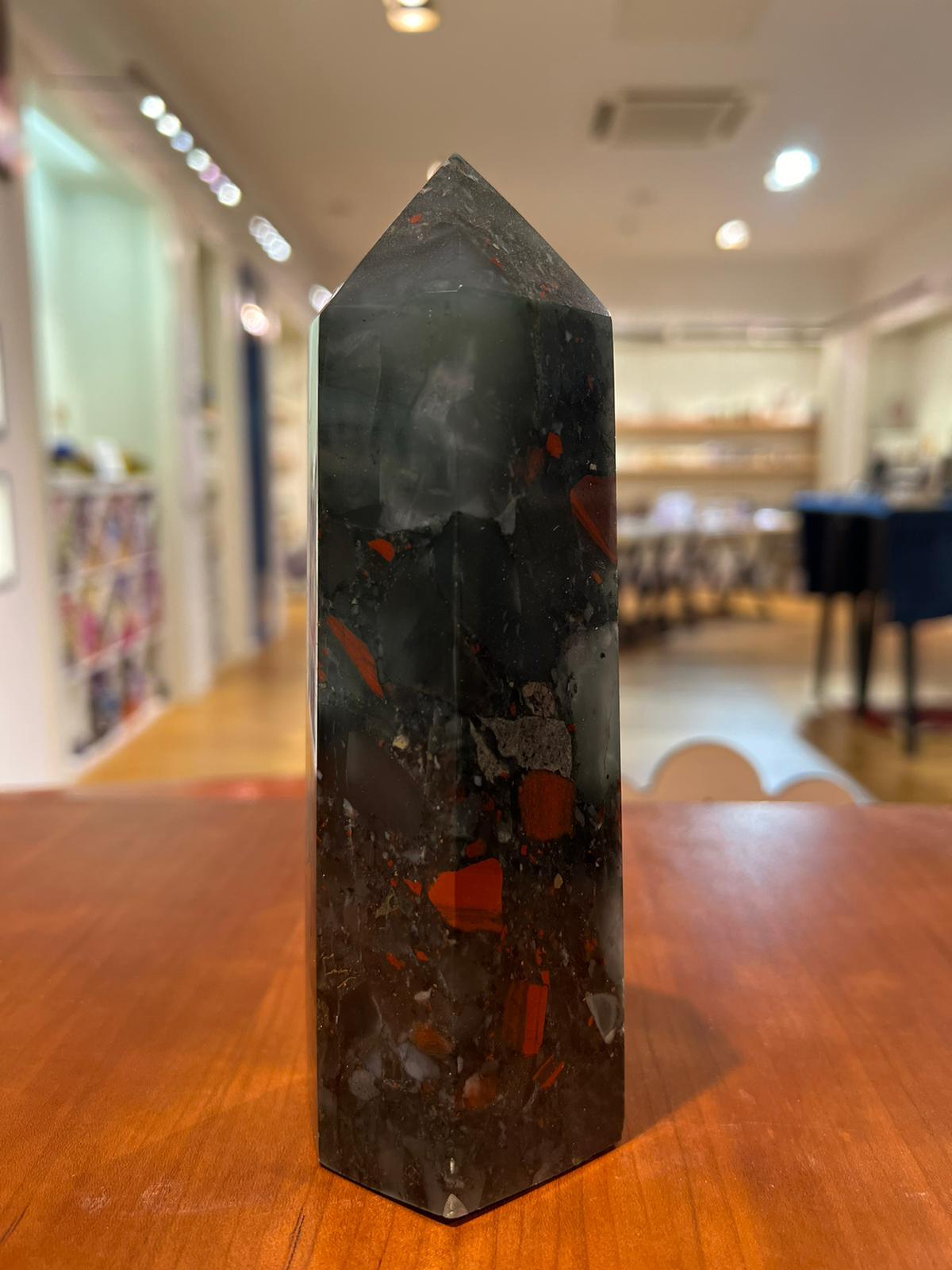 Bloodstone Tower ( 772g ) - Crystals By Astraea