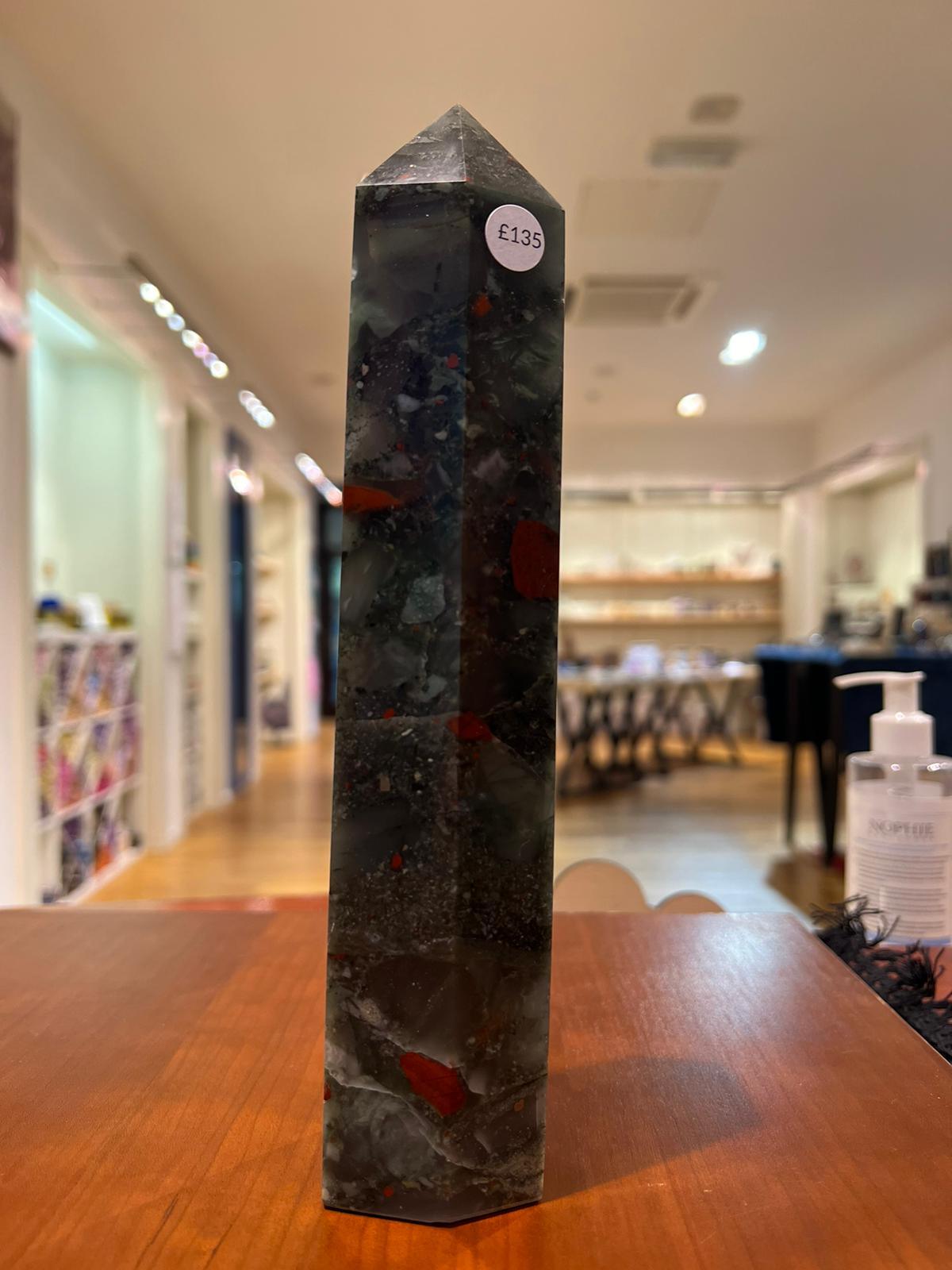 Bloodstone Tower ( 954g ) - Crystals By Astraea