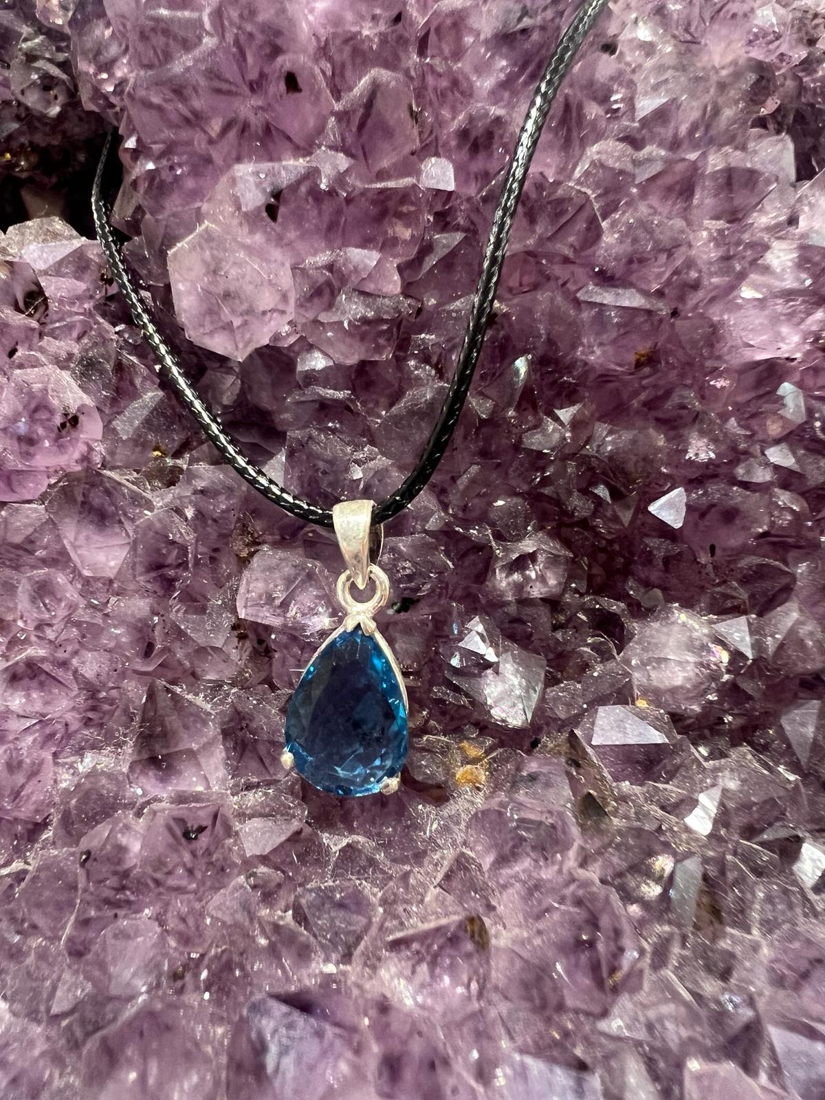 Blue Topaz Pendant - Crystals By Astraea