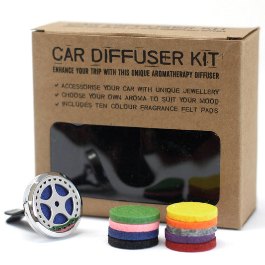 Car Diffuser Kit - Auto Wheel - 30mm - Crystals By Astraea