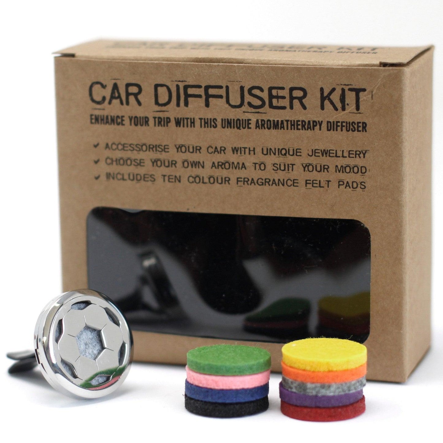 Car Diffuser Kit - Football - 30mm - Crystals By Astraea