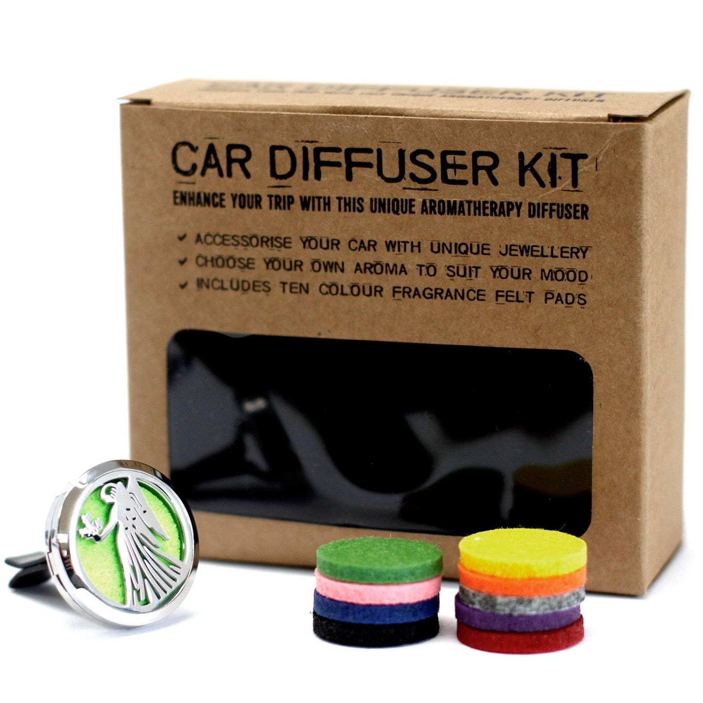 Car Diffuser Kit - Guardian Angel - 30mm - Crystals By Astraea