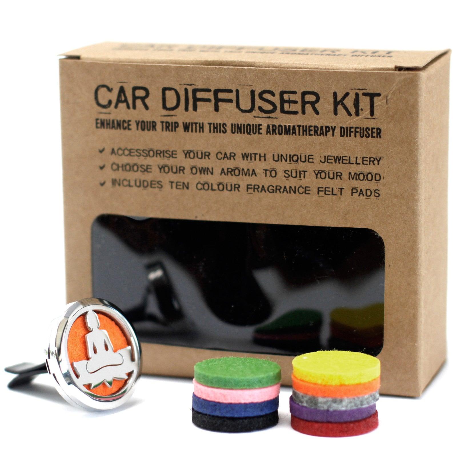 Car Diffuser Kit - Lotus Buddha- 30mm - Crystals By Astraea