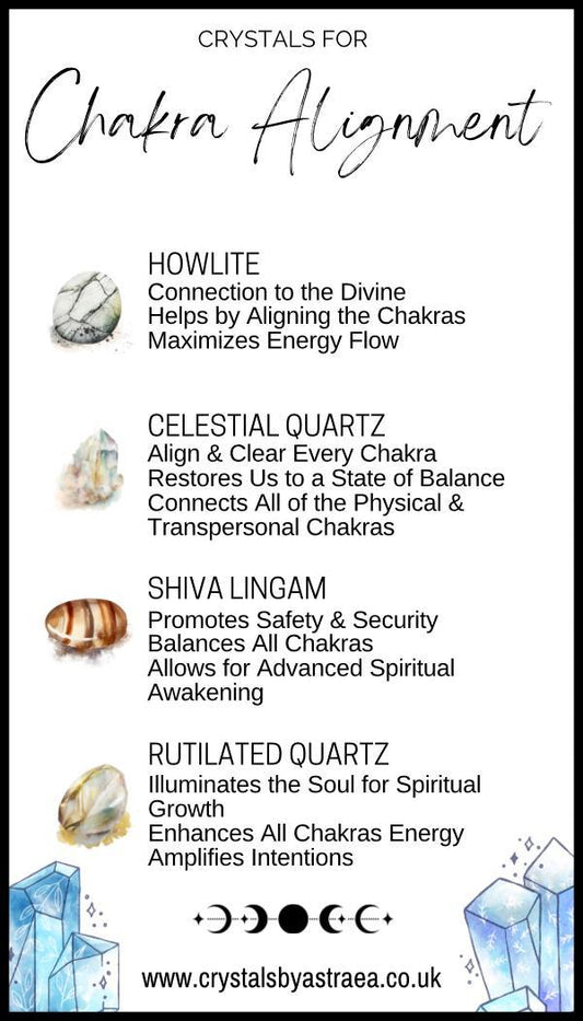 Chakra Alignment - Crystal Kit - Crystals By Astraea