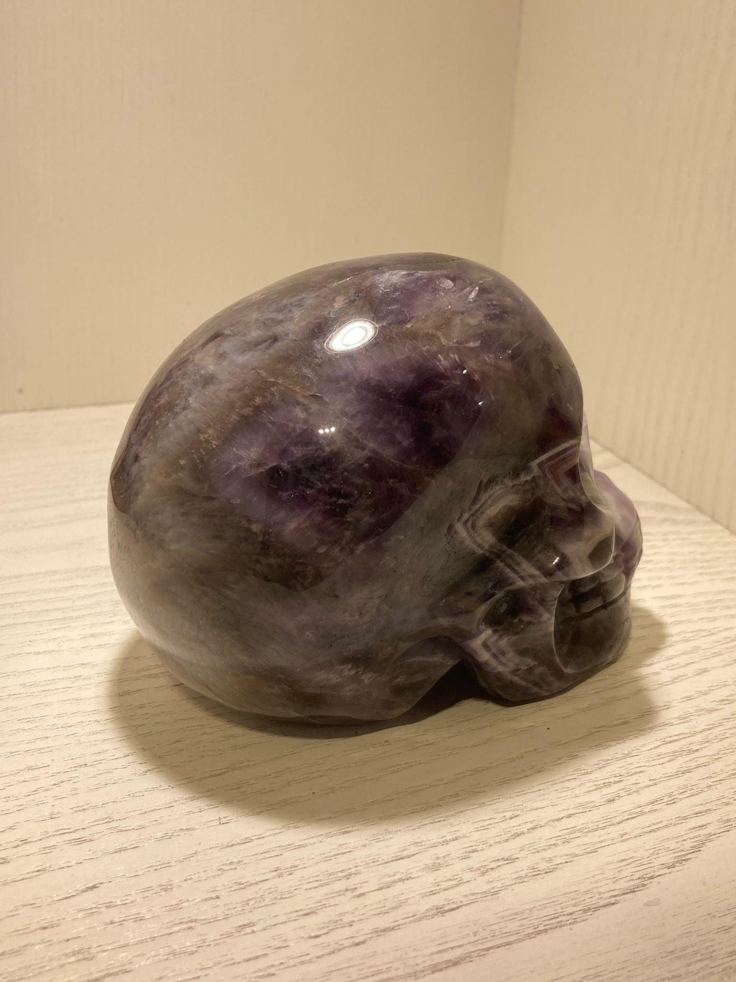 Chevron Amethyst Skull ( 970g ) - Crystals By Astraea