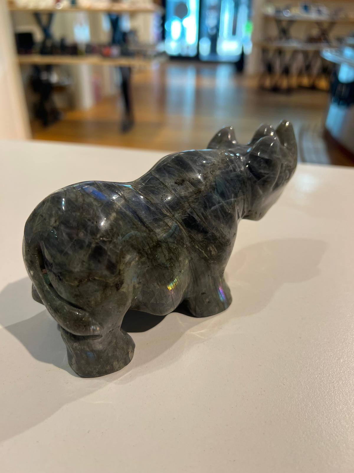 Labradorite Rhino ( 737g ) - Crystals By Astraea