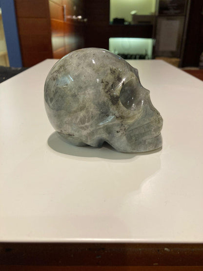 Labradorite Skull ( 560g ) - Crystals By Astraea