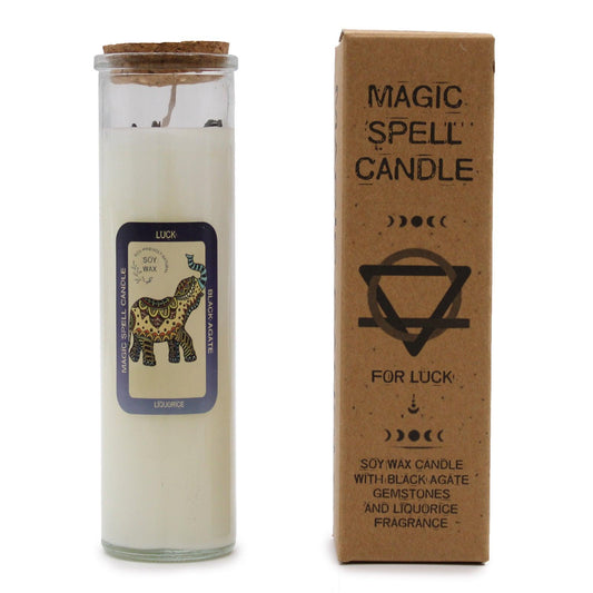 Magic Spell Candle - Luck - Crystals By Astraea