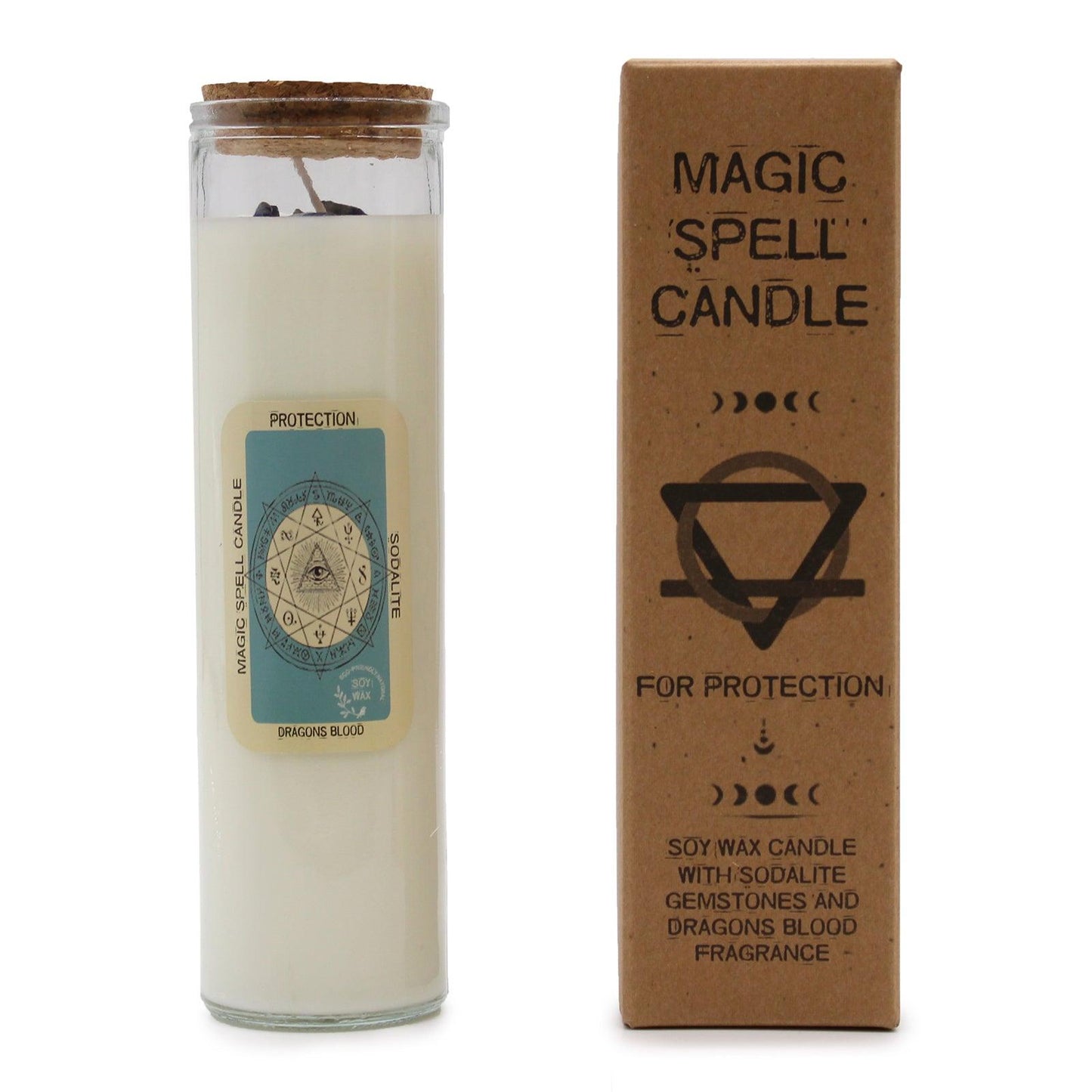 Magic Spell Candle - Protection - Crystals By Astraea