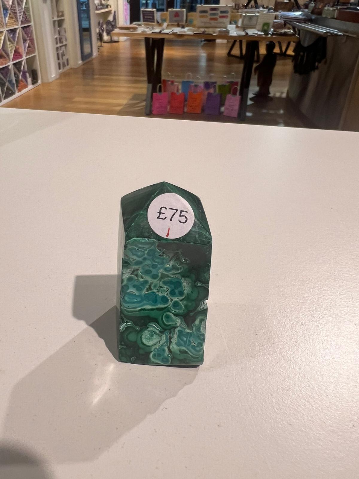 Malachite & Chrysocolla Tower (128g ) - Crystals By Astraea