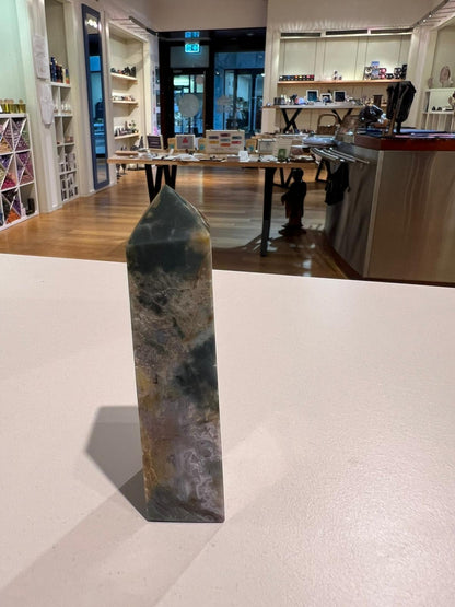 Ocean Jasper Tower ( 149g ) - Crystals By Astraea