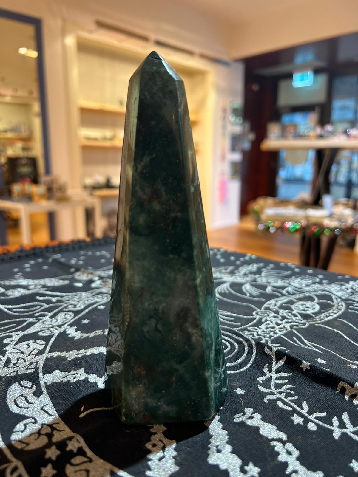 Ocean Jasper Tower ( 465g ) - Crystals By Astraea