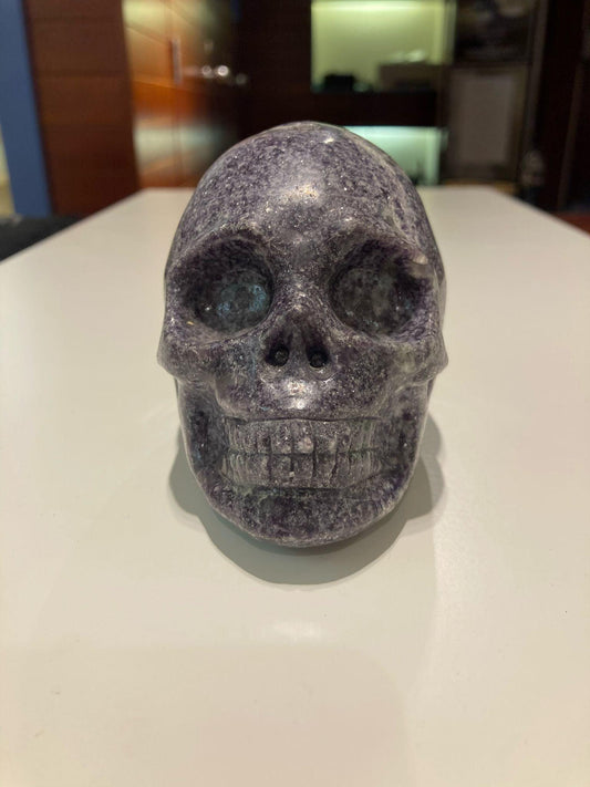 Purple Mica Skull ( 675g ) - Crystals By Astraea