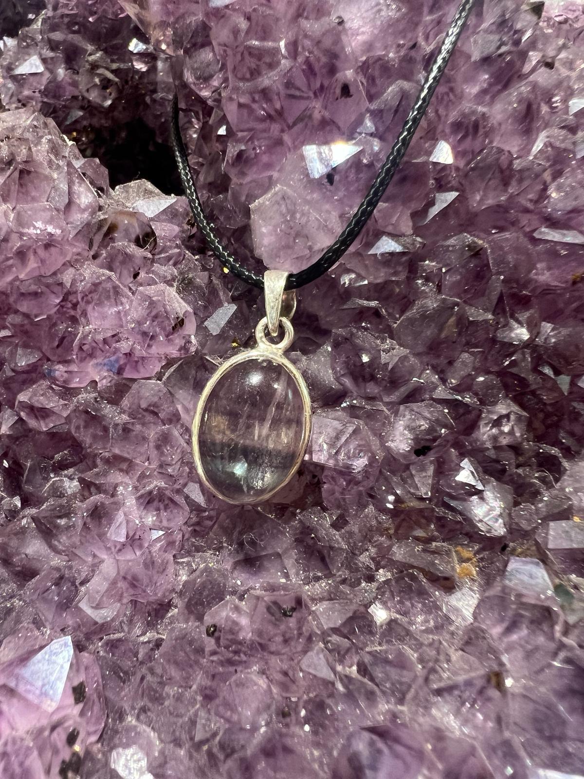 Rainbow Fluorite Pendant - Crystals By Astraea