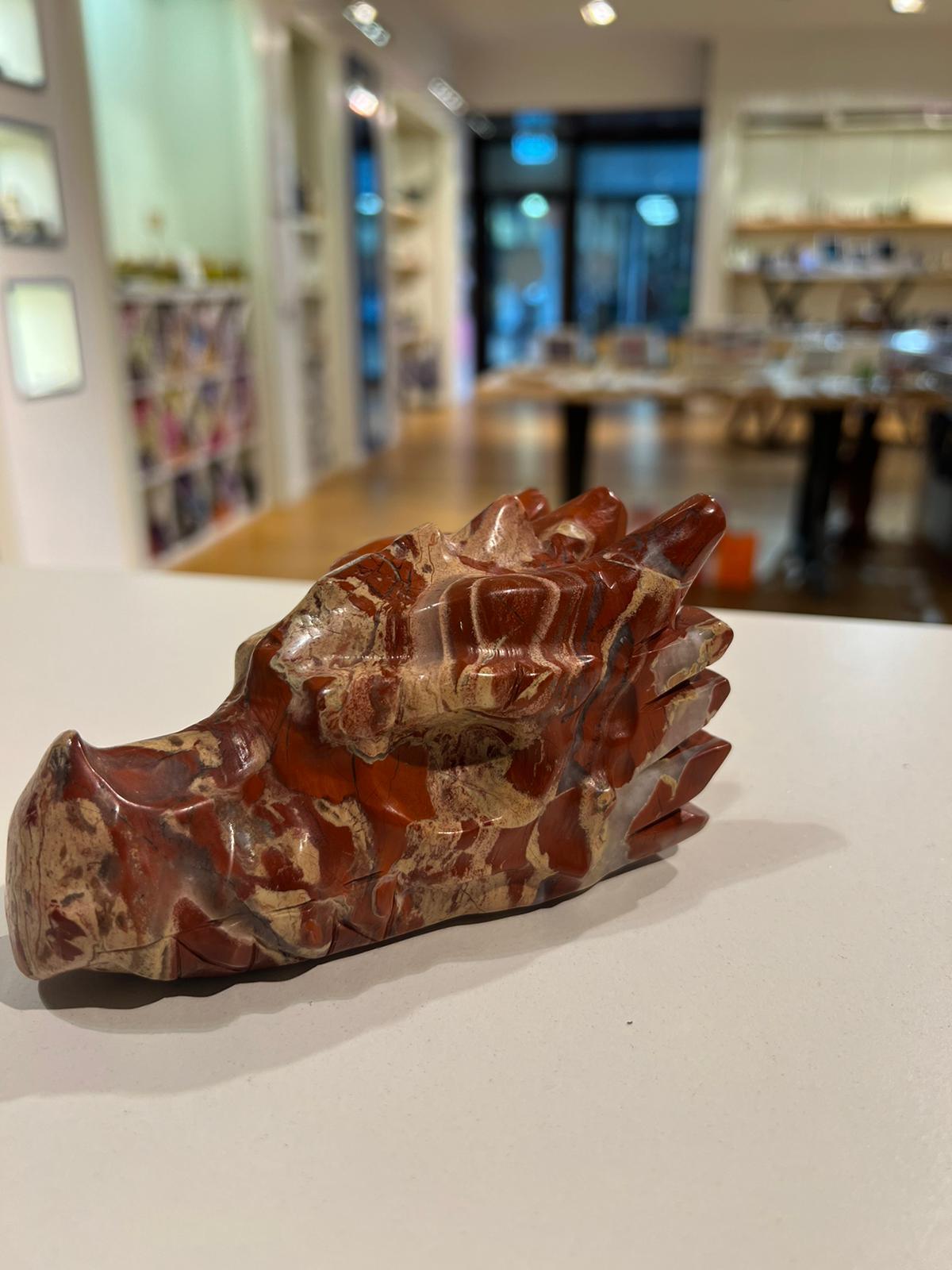 Red Jasper Dragon Head ( 822g ) - Crystals By Astraea