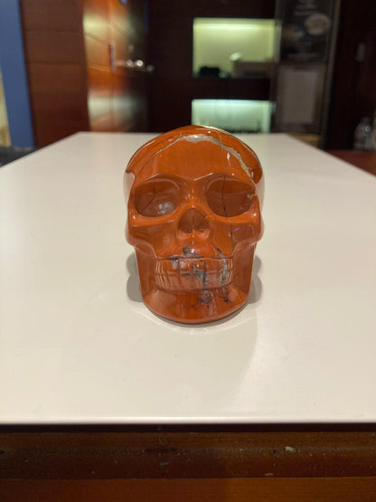 Red Jasper Skull ( 420g ) - Crystals By Astraea